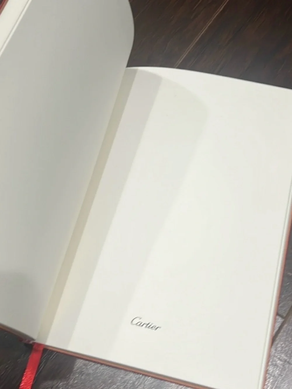 Cartier Red Leather Notebook